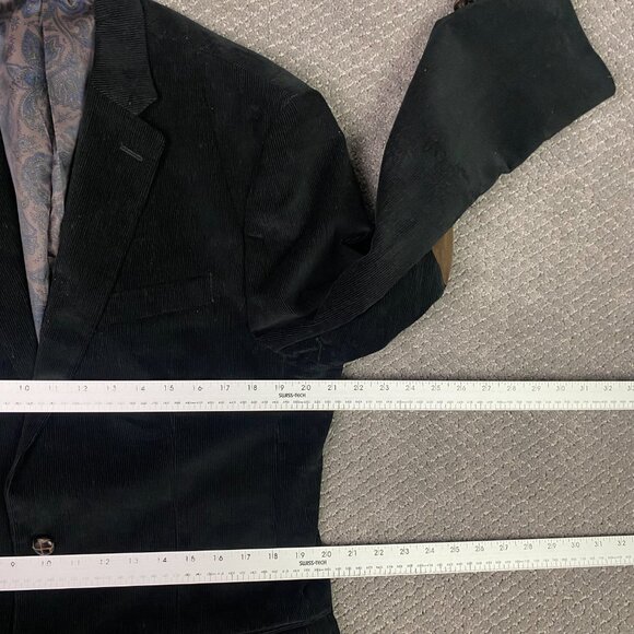 Lauren Ralph Lauren Corduroy Blazer Sport Coat Men's 40L Brown Elbow Patches - Picture 8 of 14